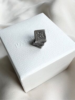 PANDORA TEXTBOOK STUDY OWL CHARM